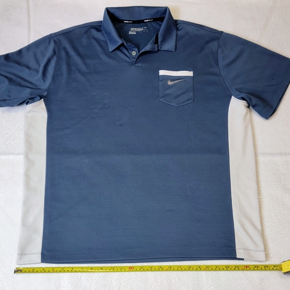 Nike Golf Tour Performance Dri-fit Polo Shirt XXL 2XL Blue - Picture 5 of 8